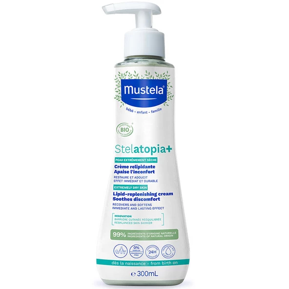 Mustela Stelatopia Lipit Yenileyici Krem Pompalı Şişe 300 ml