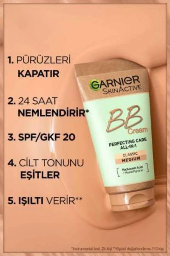 Garnier BB Krem Mucizevi Cilt Kusursuzlaştırıcı Normal Ciltler Orta Ton 50 ml - 2