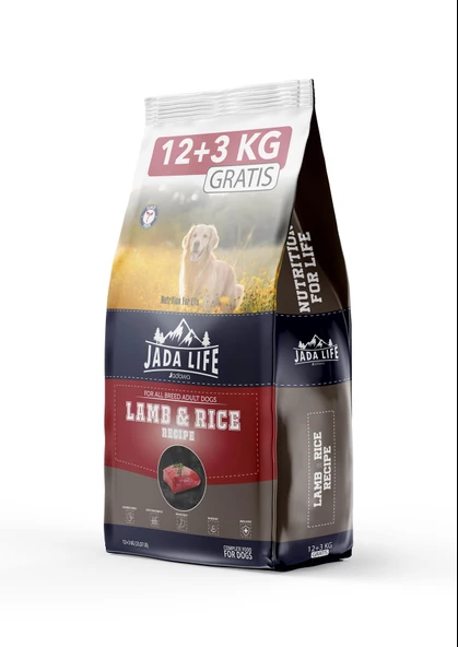 JADAWA JADA LİFE ADULT DOG FOOD WITH LAMB & RİCE 12+3 KG