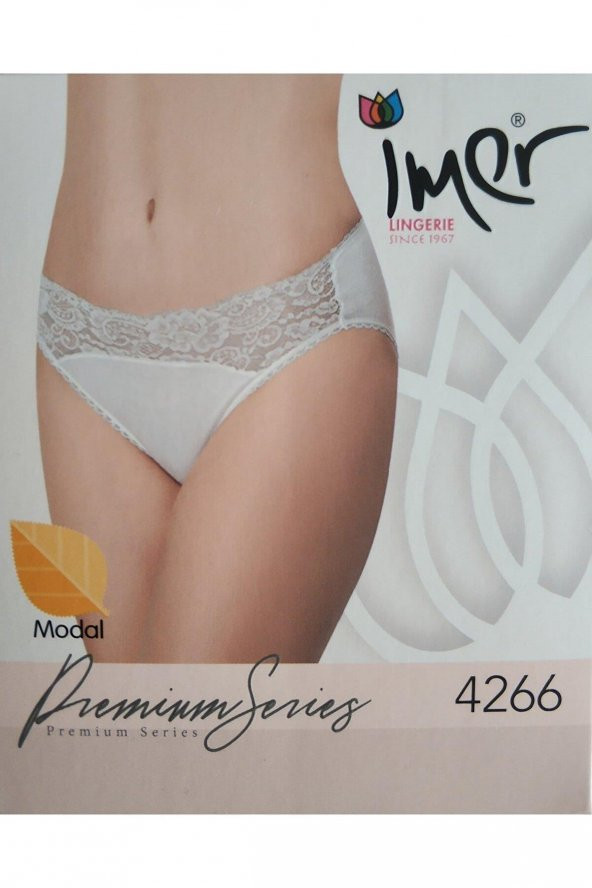 İmer Kadın Modal Dantelli Bralet Slip 4266 - 2