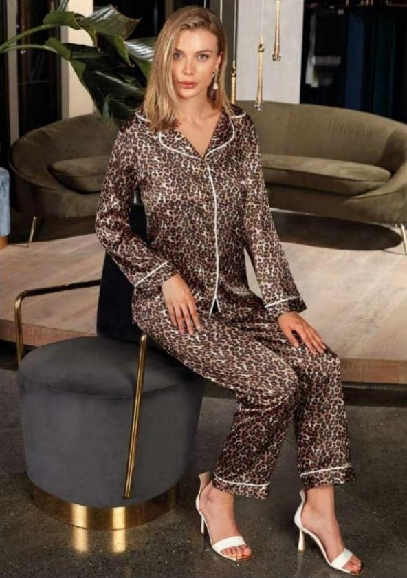 Nurteks 5660 Lepoar Desen Pijama Takım