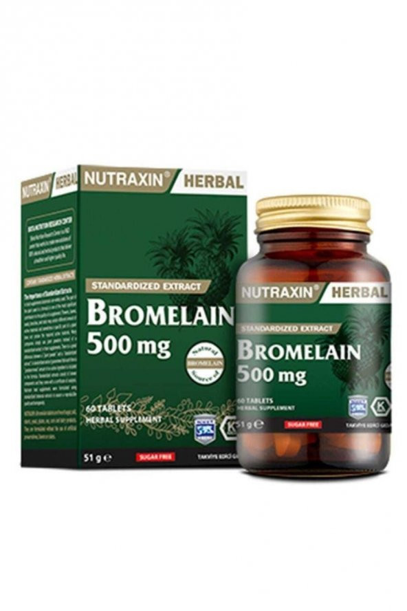 Nutraxin Bromelain 60 Kapsul SKT : 09 / 2025