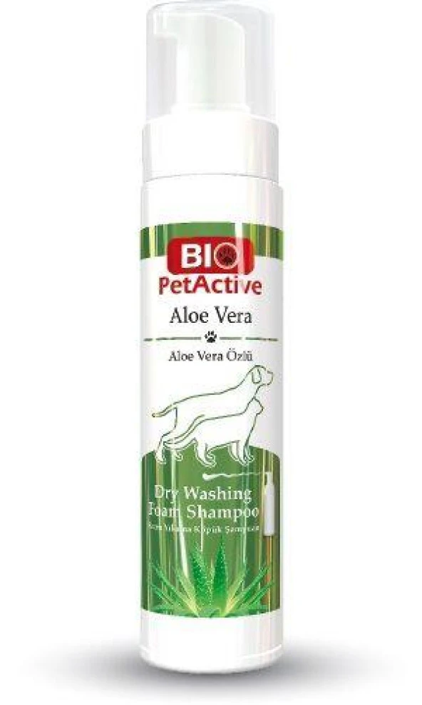 Bio PetActive Aloe Vera Özlü Kuru Yıkama Şampuanı 200 ml