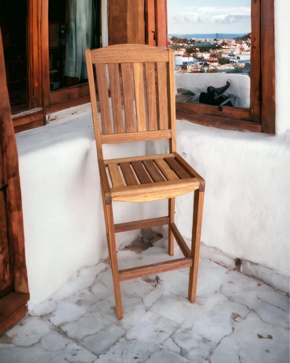 Iroko Bar Sandalyesi, Dış Mekan, Sandalye, Bahçe Sandalyesi
