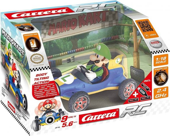 Carrera Rc Mario Kart - Mach 8 Luigi