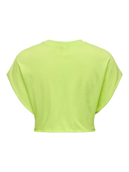 ONLY Bayan Bisiklet Yaka Crop Tişört 15297196 - 8