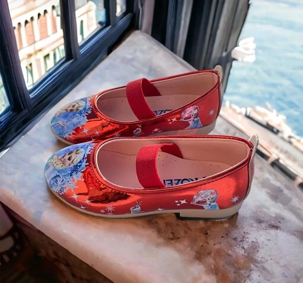 GALA elsa baskılı kız çocuk babet ayakkabı - 11