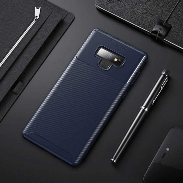 Samsung Galaxy Note 9 Kılıf Focus Karbon Kamera Korumalı Silikon Kılıf