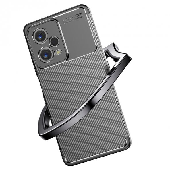 Oppo Reno 2Z Kılıf Focus Karbon Kamera Korumalı Silikon Kılıf - 5