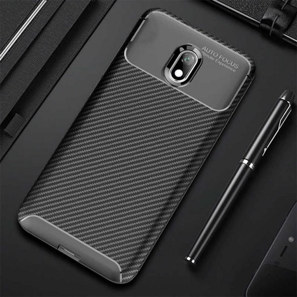 Xiaomi Redmi 8A Kılıf Focus Karbon Kamera Korumalı Silikon Kılıf - 2