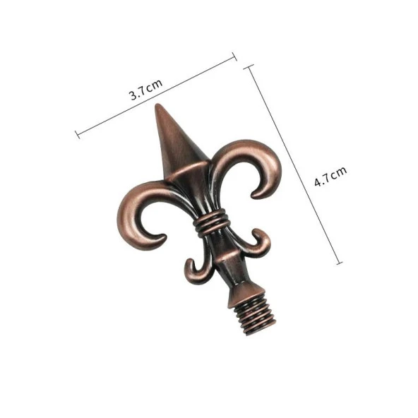 Mum Mühür Damga Kolu Döküm Metal Mühür Sapı Bakır Zambak - Resim 2