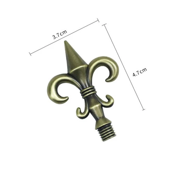 Mum Mühür Damga Kolu Döküm Metal Mühür Sapı Bronz Zambak - Resim 2