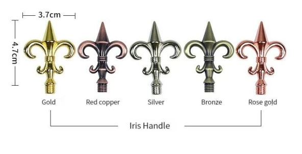 Mum Mühür Damga Kolu Döküm Metal Mühür Sapı Bronz Zambak - Resim 5