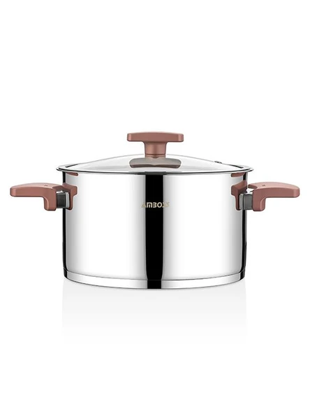 AMBOSS ENİO 18 PC ÇELİK ÇEYİZ SETİ ROSE GOLD - 3