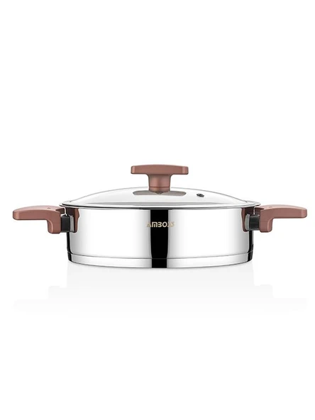 AMBOSS ENİO 18 PC ÇELİK ÇEYİZ SETİ ROSE GOLD - 4