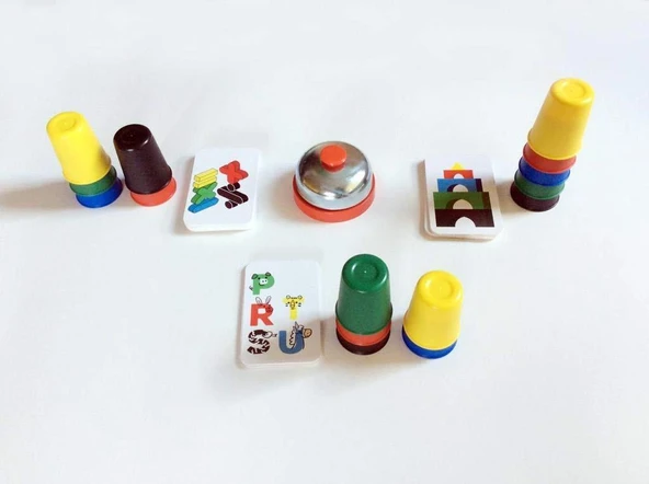 Moli Toys Eğitici Eğlenceli Pratik Bardaklar Çocuklar İçin Zeka Akıl Oyunları - 3