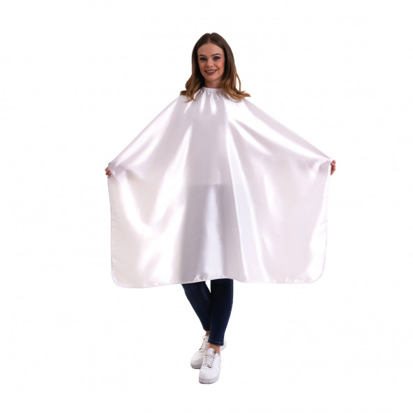 PENUAR SAÇ KESİM ÖNLÜĞÜ POLY.KUMAŞ SATEN BEYAZ - 3