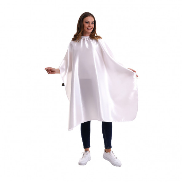 PENUAR SAÇ KESİM ÖNLÜĞÜ POLY.KUMAŞ SATEN BEYAZ - 5