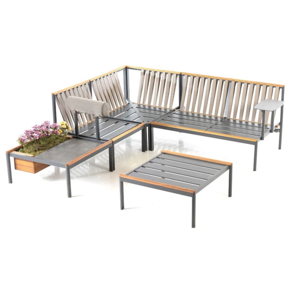 Root Bahçe Köşe Takımı | Köşe Oturma Grubu | Rehome - Resim 2