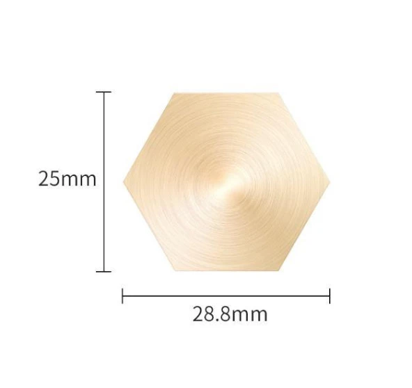 Boş Mum Mühür Pirinç Damga Kafası Petek Şekil 25x28.8mm Gold - Resim 4