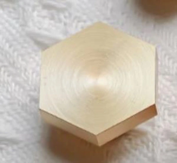 Boş Mum Mühür Pirinç Damga Kafası Petek Şekil 25x28.8mm Gold - Resim 7