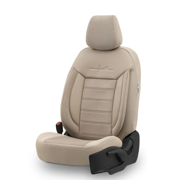 Otom Comfortline Series Universal Tay Tüyü Oto Koltuk Kılıfı Bej