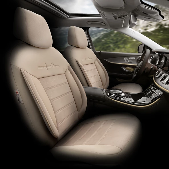 Otom Comfortline Series Universal Tay Tüyü Oto Koltuk Kılıfı Bej - 2
