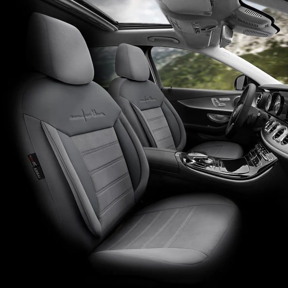 Otom Comfortline Series Universal Tay Tüyü Oto Koltuk Kılıfı Füme - 2