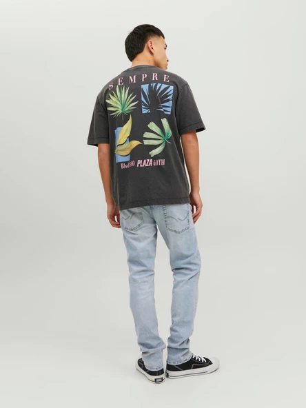 JACK JONES Glenn Model Dar Kesim Açık Renk Kot Pantolon 12223504 - Resim 4