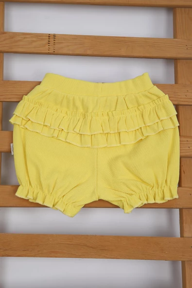 Bayramlık Kaşkorse Dantelli Tül Fiyonk Kız Bebek Yandan Çıtçıtlı İkili Takım 3485 - 6