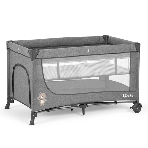Gulz Lindo Park Yatak Oyun Parkı Bebek Beşik 70x120 Cm - 4
