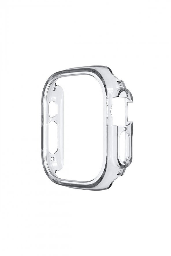 Apple Watch Ultra 49mm Uyumlu Çerçeveli Kasa Korumalı Kılıf Darbe Korumalı Sert