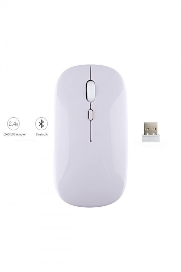 Huawei MatePad T10 9.7 inç Uyumlu Mouse Bluetooth Wireless Şarj Edilebilir Fare 2.4g - 1