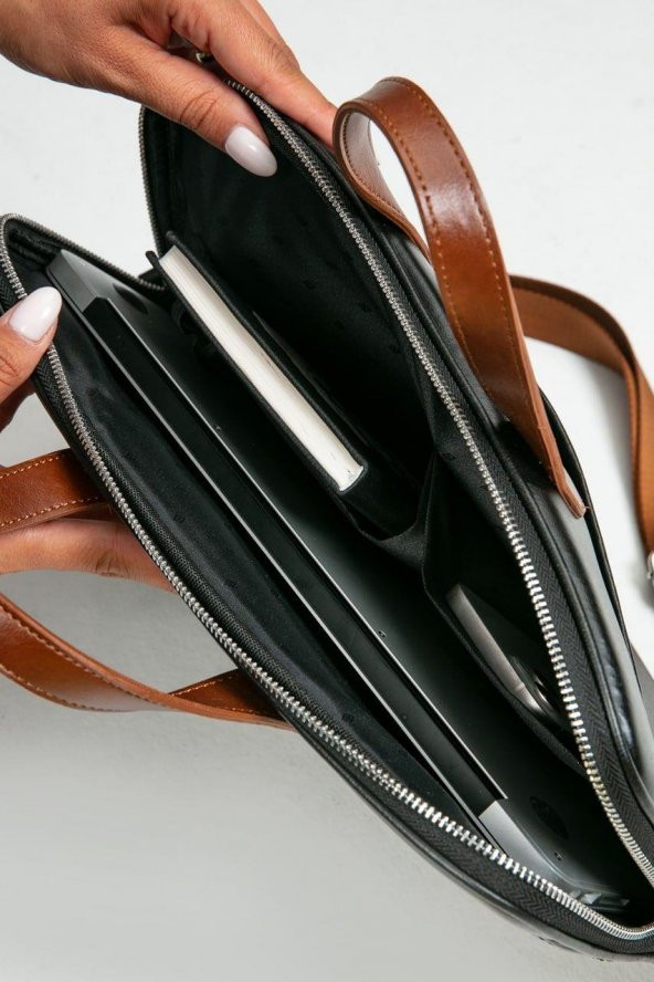 Kadın Evrak Çantası Notebook Bölmeli 8683255012299 - 6