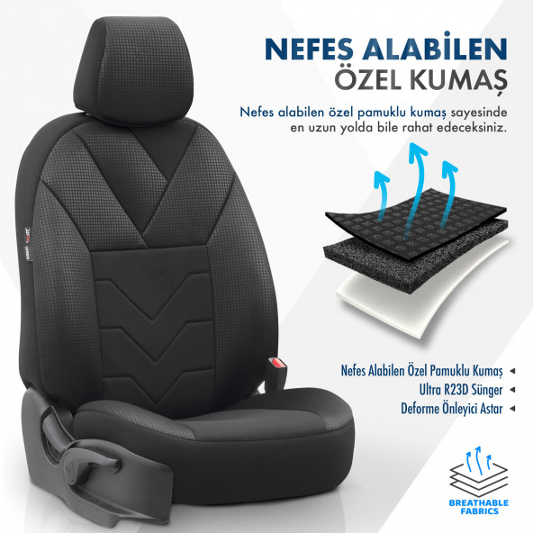 Otom Tempo Design Micro Qube Oto Koltuk Kılıfı - 4