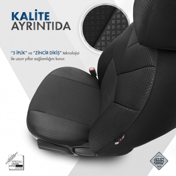 Otom Tempo Design Micro Qube Oto Koltuk Kılıfı - 5