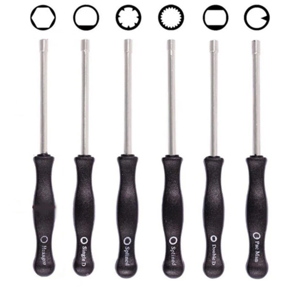 Kmtmak Motorlu Testere Motorlu Tırpan Karbüratör Ayar Tornavidası Seti 6'lı - Resim 2