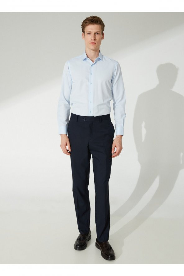 Normal Bel Normal Paça Regular Fit Lacivert Erkek Pantolon Pn1014300204 - 2