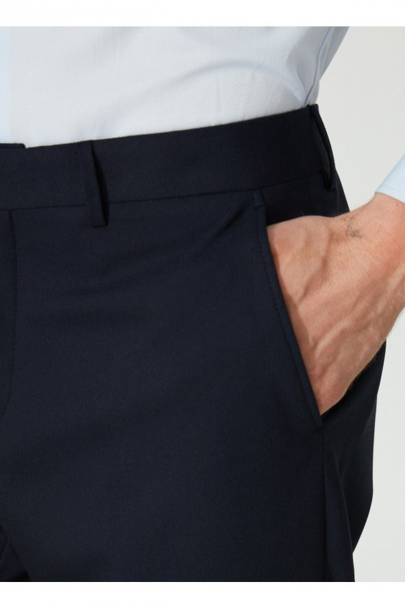 Normal Bel Normal Paça Regular Fit Lacivert Erkek Pantolon Pn1014300204 - 4