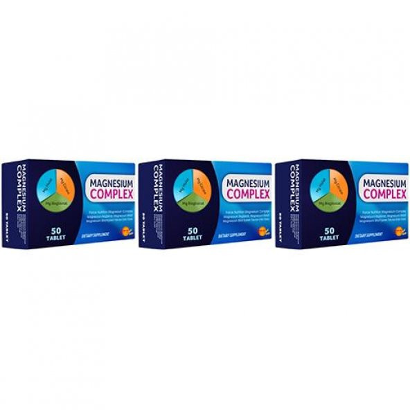 Force Nutrition Magnesium Complex 3x50 Tablet Magnezyum Bisglisinat Malat Sitrat Kompleks