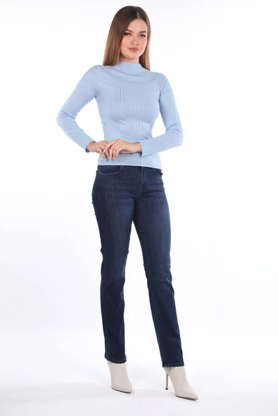 Yüksek Bel Boyfriend Jean Pantolon - 4