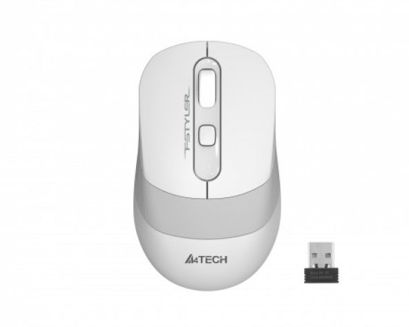 FG10 Beyaz/Gri Optik Nano Kablosuz Mouse-2000 DPI FG10/BEYAZ