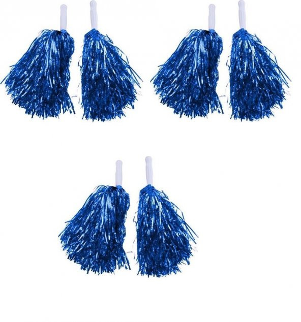 Metalik Lacivert Amigo Ponpon - 2