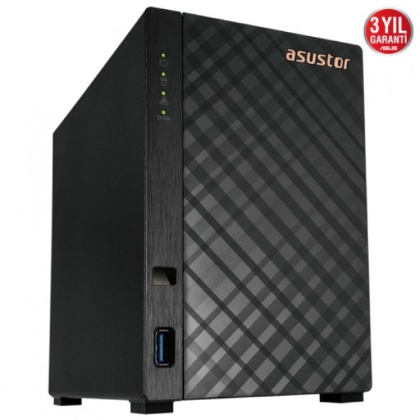 ASUSTOR AS1102T 2 Disk Yuvalı (2x18TB) Nas Cihazı