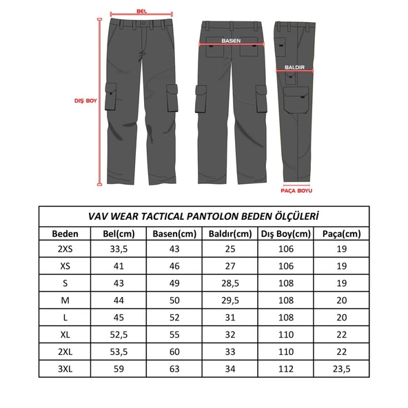 Taktikal Outdoor Erkek Pantolon - Vav Hidden 11 Bej - 7