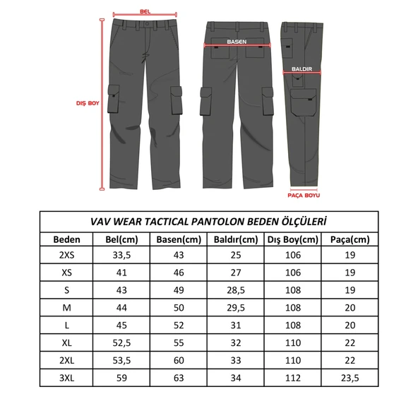 Taktikal Outdoor Erkek Pantolon - Vav Hidden 11 Bej - 11