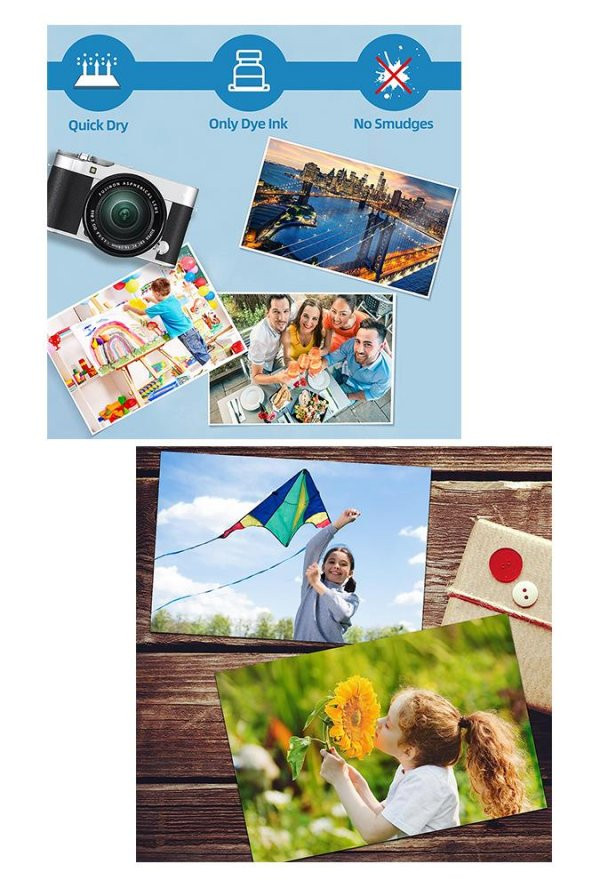 Fotoğraf Baskı Kağıdı A-4 200 Gr/m2 100lü 1 Paket A4 Fotoğraf Kağıdı Ofis Ve Ev Tipi Mürekkepli Yazıcılar İçin - Resim 6