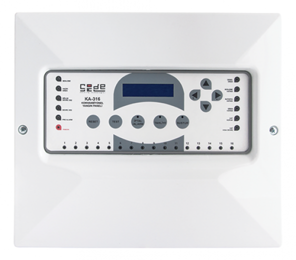 CODESEC KA316 16 BÖLGE KONVANSİYONEL YANGIN İHBAR PANELİ