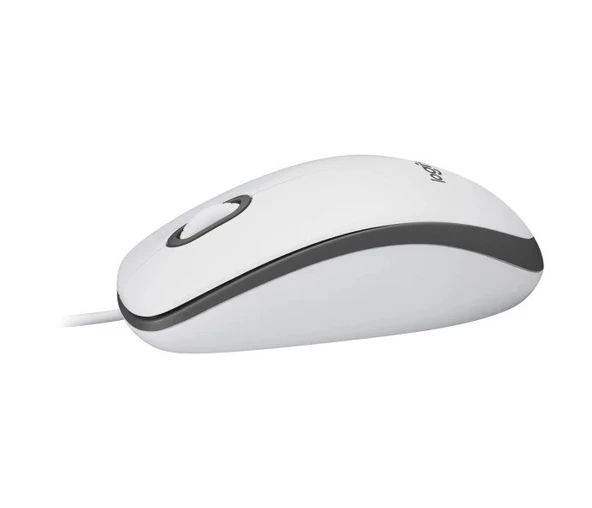 Logitech M100 Kablolu Optik Mouse Beyaz 910-006764 - Resim 3