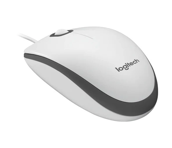 Logitech M100 Kablolu Optik Mouse Beyaz 910-006764 - Resim 2